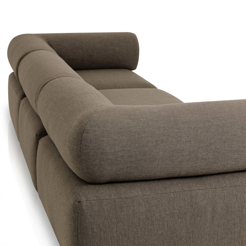 Lenox Outdoor 5-Piece Sectional - Alessi Fawn