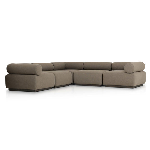 Lenox Outdoor 5-Piece Sectional - Alessi Fawn