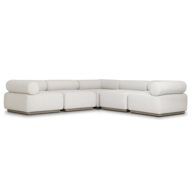 Lenox Outdoor 5-Piece Sectional - Alessi Linen