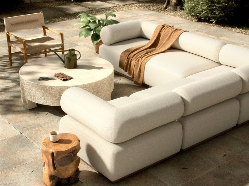 Lenox Outdoor 5-Piece Sectional - Alessi Linen