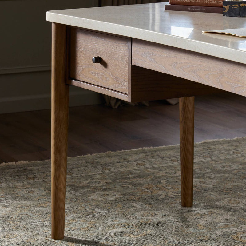 Lorna Desk - Amber Ash Veneer
