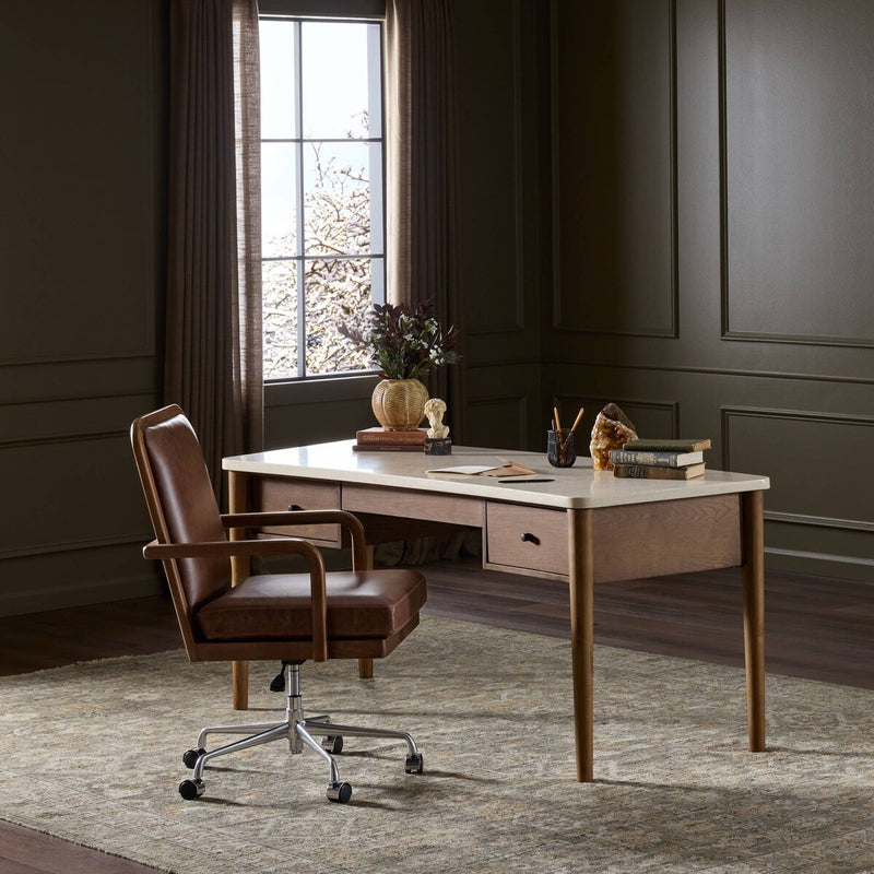 Lorna Desk - Amber Ash Veneer