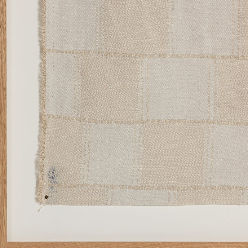 Thomwell Woven Textile by FH Art Studio - White Oak
