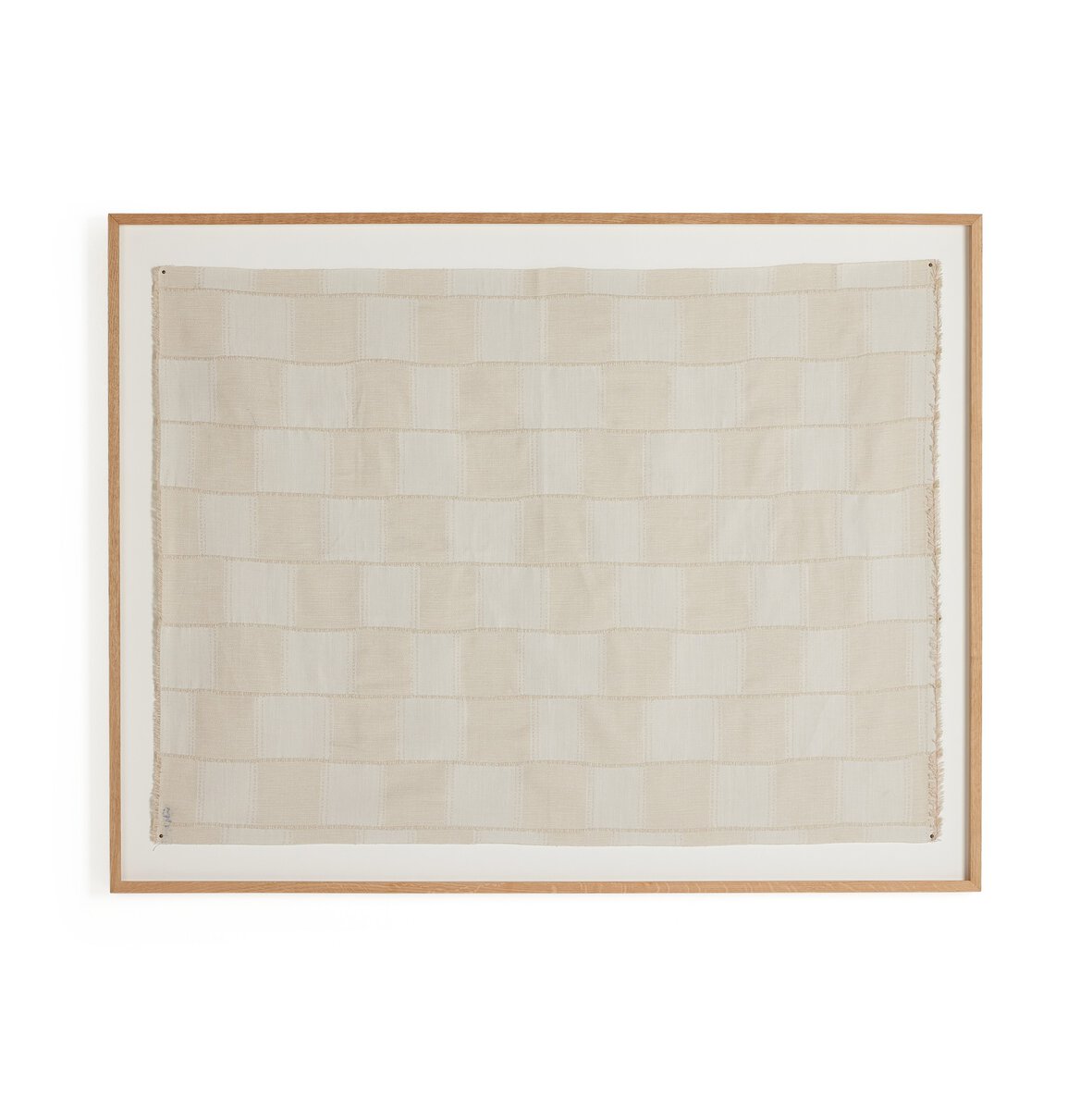 Thomwell Woven Textile by FH Art Studio - White Oak