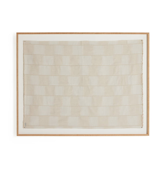 Thomwell Woven Textile by FH Art Studio - White Oak