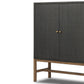 Fiona Bar Cabinet - Black Raffia