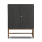 Fiona Bar Cabinet - Black Raffia