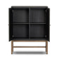 Fiona Bar Cabinet - Black Raffia