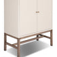 Fiona Bar Cabinet - Ivory Painted Raffia