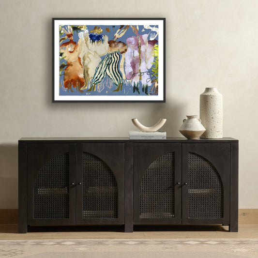 Boy With The Blues II by Caroline Pinney - Black Maple