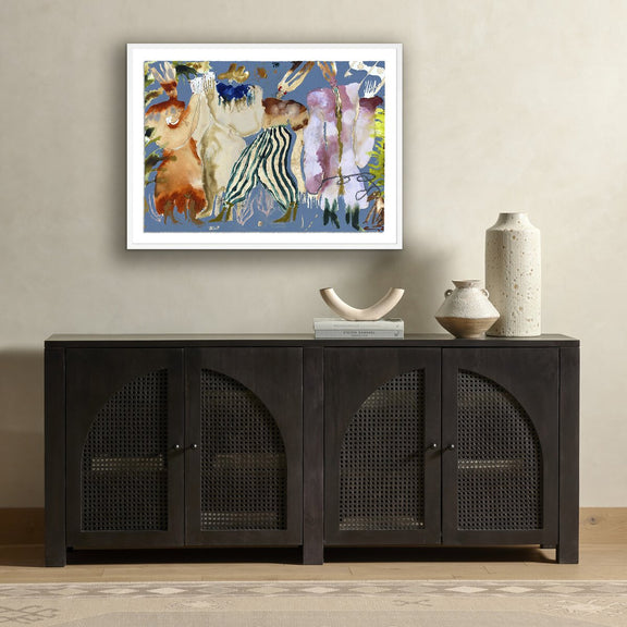 Boy With The Blues II by Caroline Pinney - White Maple