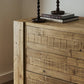 Perot 6 Drawer Dresser - Light Blonde Pine
