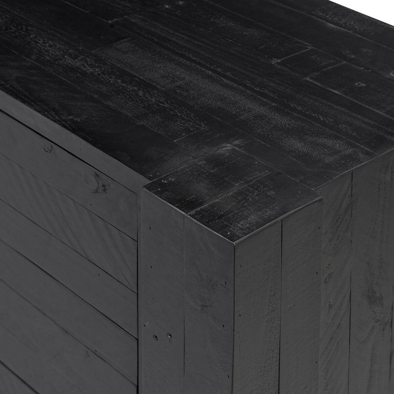 Perot 6 Drawer Dresser - Aged Black Pine
