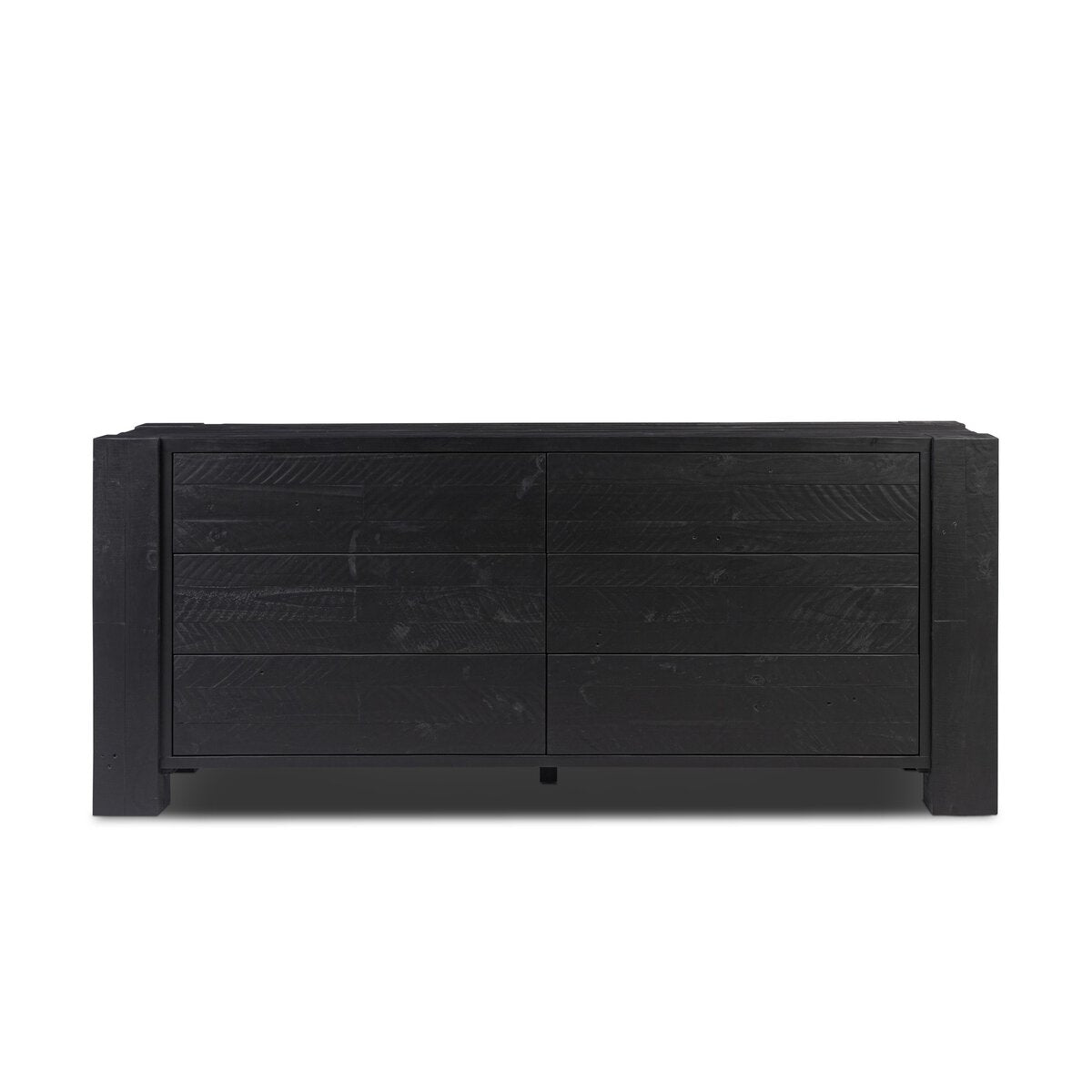Perot 6 Drawer Dresser - Aged Black Pine