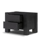 Perot Nightstand - Aged Black Pine