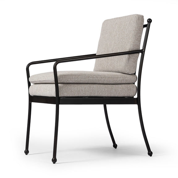 Tally Outdoor Dining Armchair - Ramiro Ecru