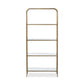 Swinton Bookcase - Hammered Aged Brass