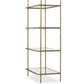 Swinton Bookcase - Hammered Aged Brass