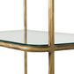 Swinton Bookcase - Hammered Aged Brass
