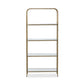 Swinton Bookcase - Hammered Aged Brass