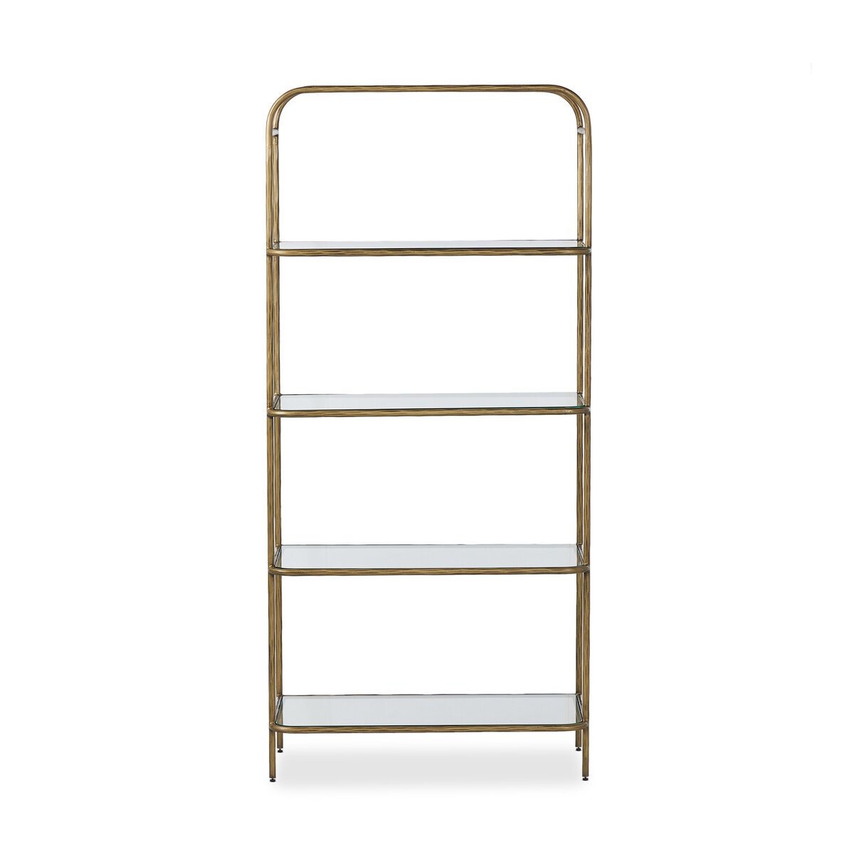 Swinton Bookcase - Hammered Aged Brass