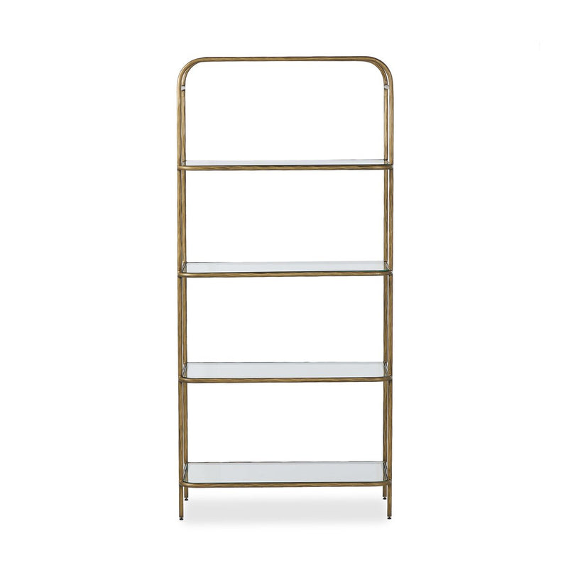 Swinton Bookcase - Hammered Aged Brass
