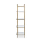 Swinton Bookcase - Hammered Aged Brass