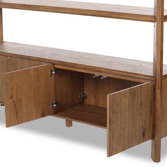 Orwin Wide Bookshelf - Worn Oak