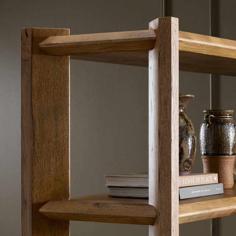 Orwin Wide Bookshelf - Worn Oak