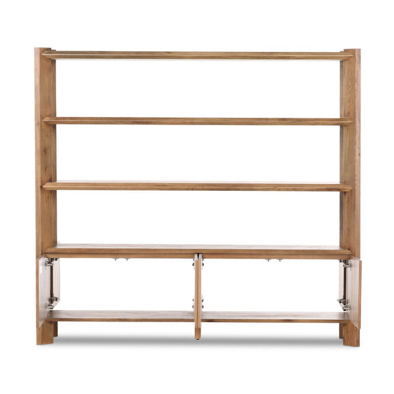 Orwin Wide Bookshelf - Worn Oak