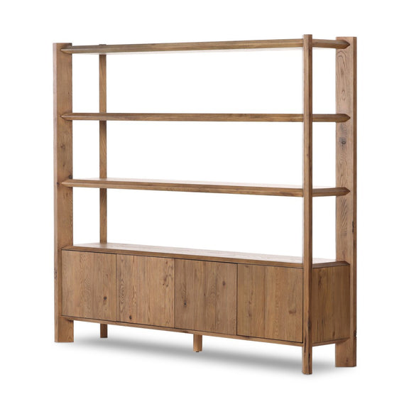 Orwin Wide Bookshelf - Worn Oak