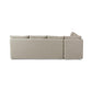 Andre Slipcover Dining Banquette L-Shape - Broadway Stone