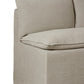 Andre Slipcover Dining Banquette L-Shape - Broadway Stone