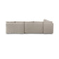 Andre Slipcover Dining Banquette L-Shape - Broadway Stone