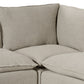 Andre Slipcover Dining Banquette L-Shape - Broadway Stone