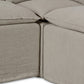 Andre Slipcover Dining Banquette L-Shape - Broadway Stone