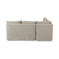 Andre Slipcover Dining Banquette L-Shape - Broadway Stone