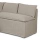 Andre Slipcover Dining Banquette L-Shape - Broadway Stone