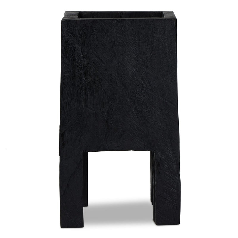 Tora Planter - Carbonized Black