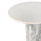 Oranda Round Dining Table 42" - Polished White Marble