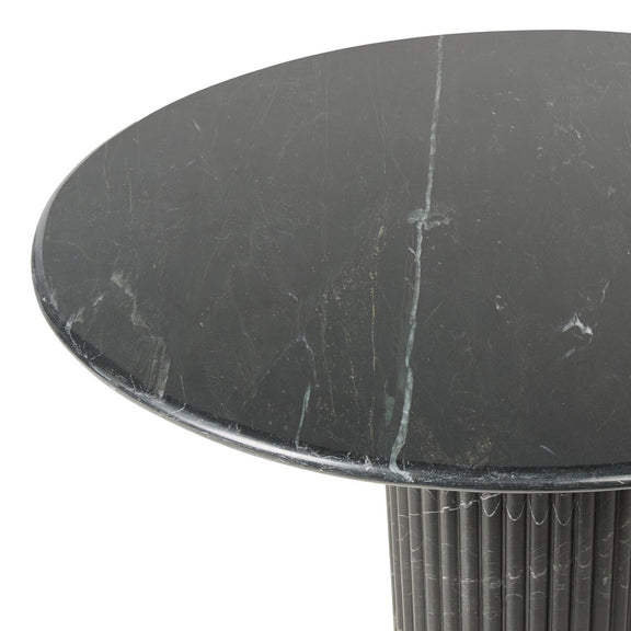 Oranda Round Dining Table 42" - Black Marble