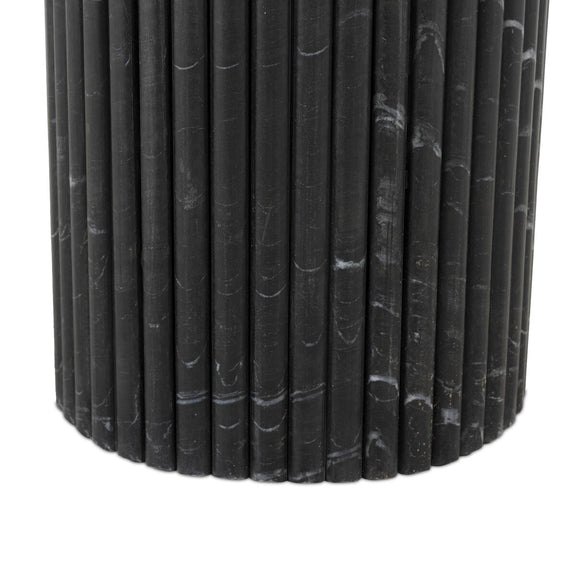 Oranda Round Dining Table 42" - Black Marble