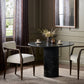 Oranda Round Dining Table 42" - Black Marble