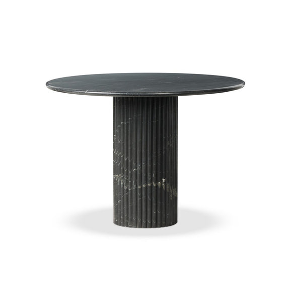 Oranda Round Dining Table 42" - Black Marble