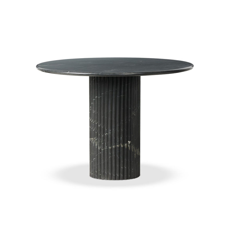 Oranda Round Dining Table 42" - Black Marble