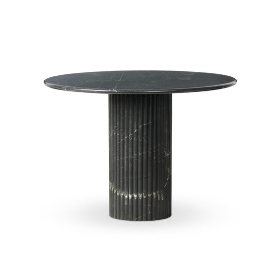 Oranda Round Dining Table 42" - Black Marble