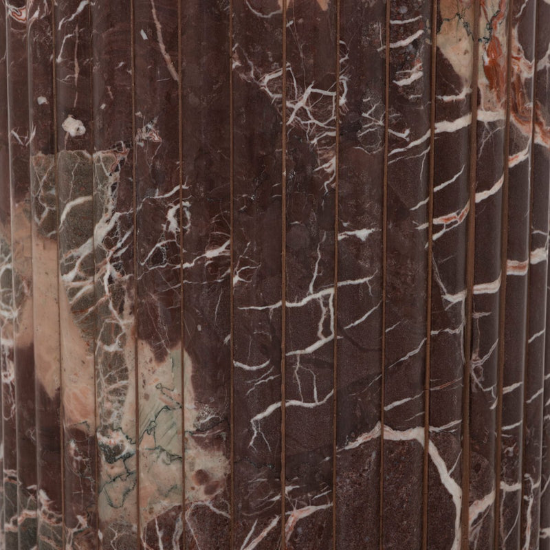 Oranda Round Dining Table 42" - Merlot Marble