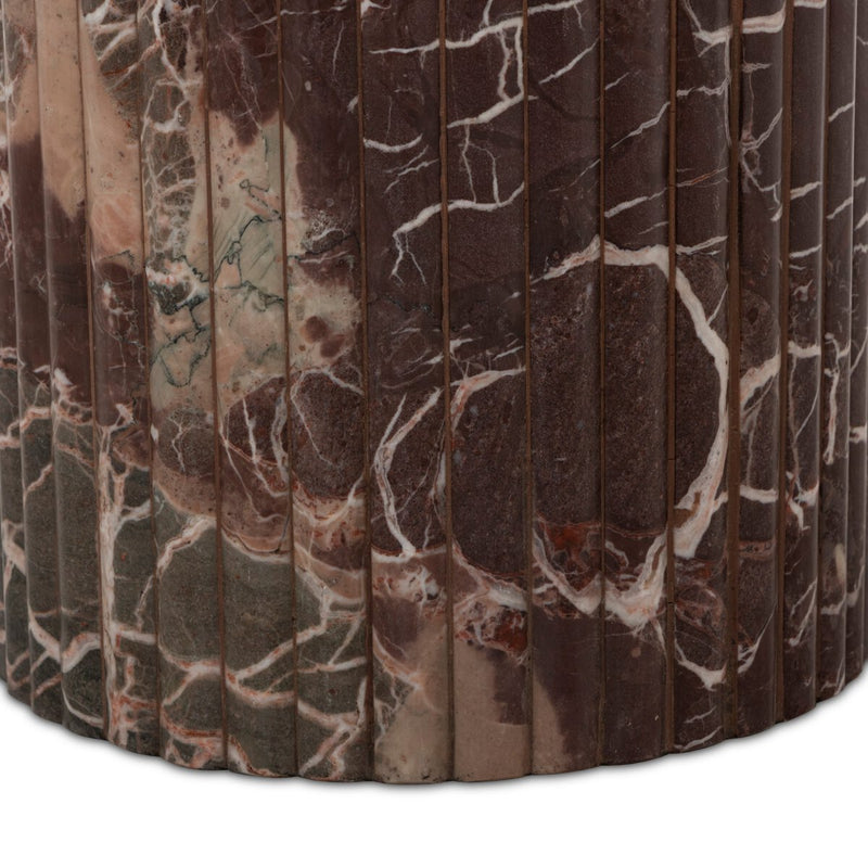 Oranda Round Dining Table 42" - Merlot Marble