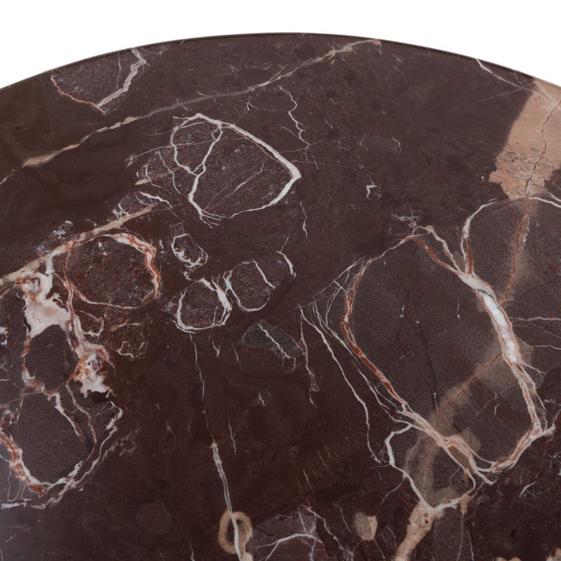 Oranda Round Dining Table 42" - Merlot Marble