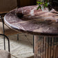 Oranda Round Dining Table 42" - Merlot Marble